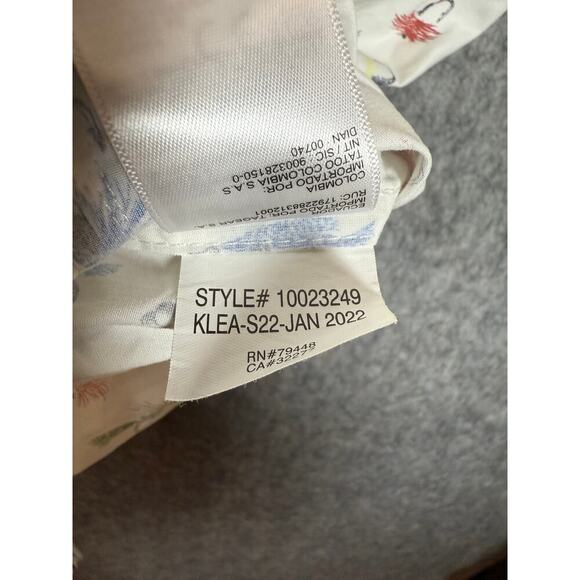 ExOfficio Mens Estacado Short-Sleeve Fishing AOP Button Up Vented Back - Med - Picture 8 of 10